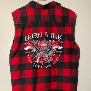 Iron And Ink Fitness Flannel Cutoff